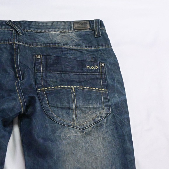 MOD Miracle of Denim 38 x 32 Joshua Bootcut Dark Rinse Denim Jeans - Picture 5 of 7